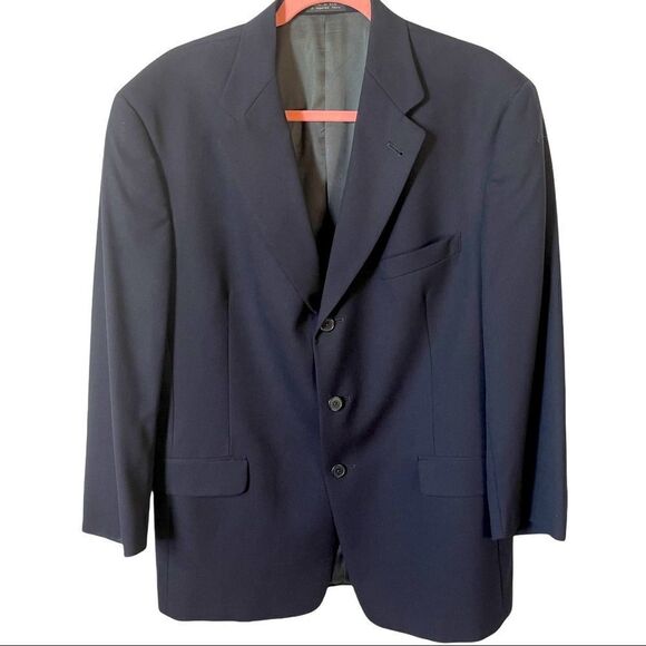 KAA by Krizia x Dillard's Navy Suit Jacket Sz 42R - Picture 1 of 14